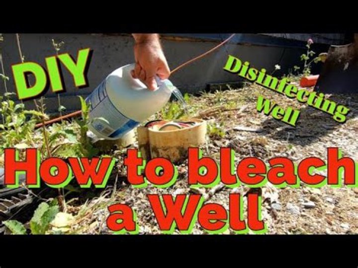 Can you drink well water with bleach?