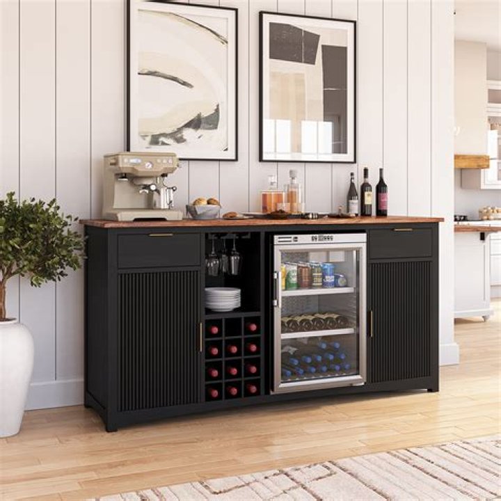 Can you put a wine fridge in a cabinet?