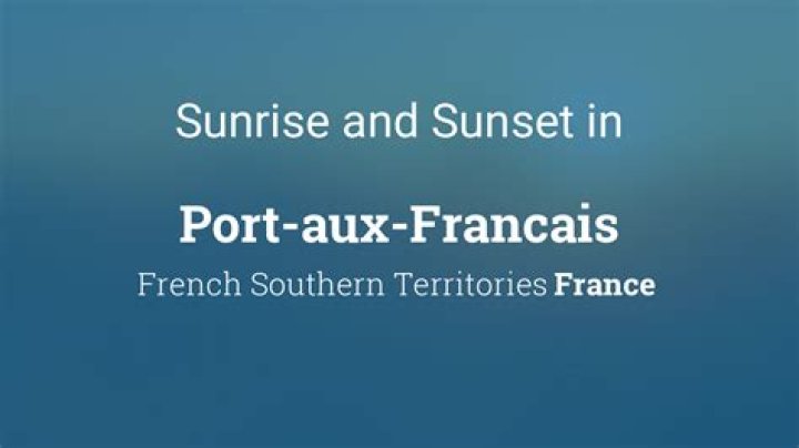Does anyone live in Port aux Francais?