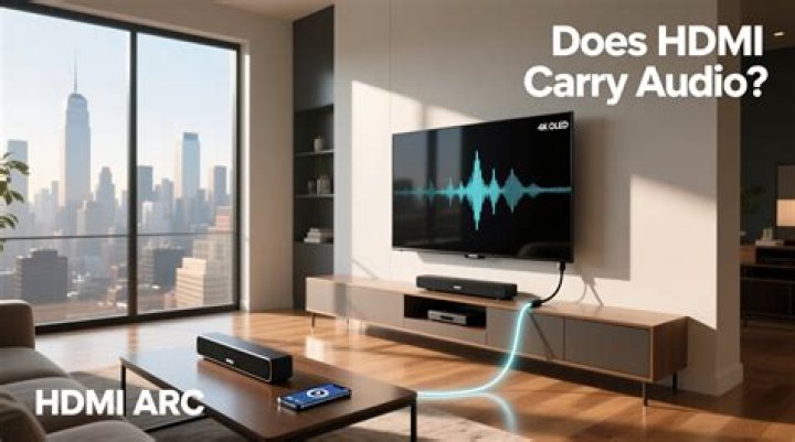 Does HDMI carry audio from Mac to TV?