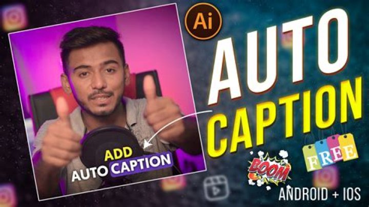 How do I auto caption a video?