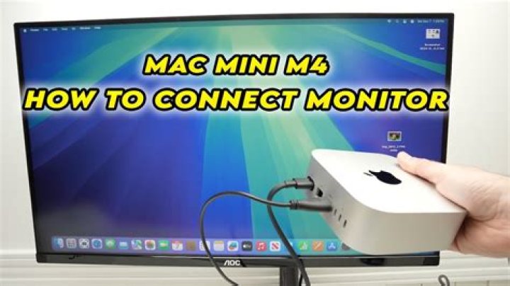 How do I connect my Mac Mini to my monitor?