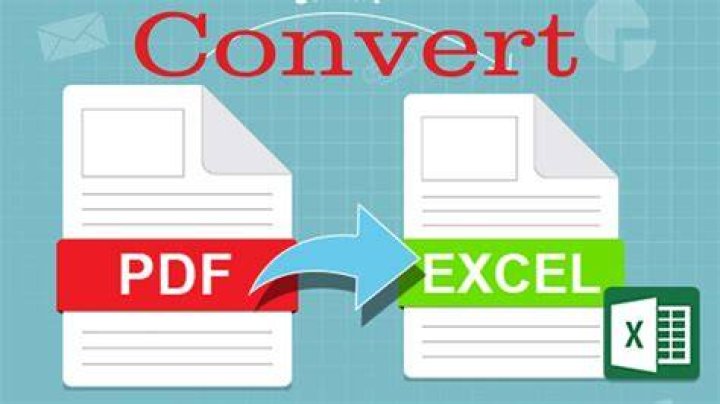 How do I convert a PDF file to an Excel file?
