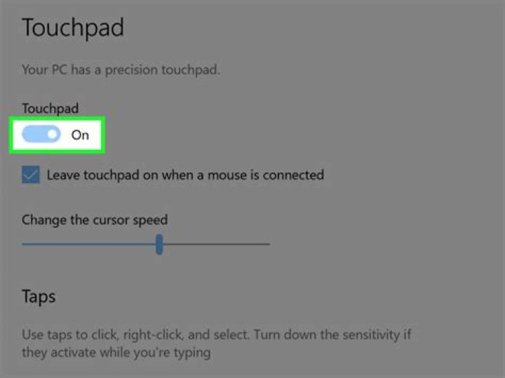 How do I enable my Touchpad on my HP laptop Windows 8?