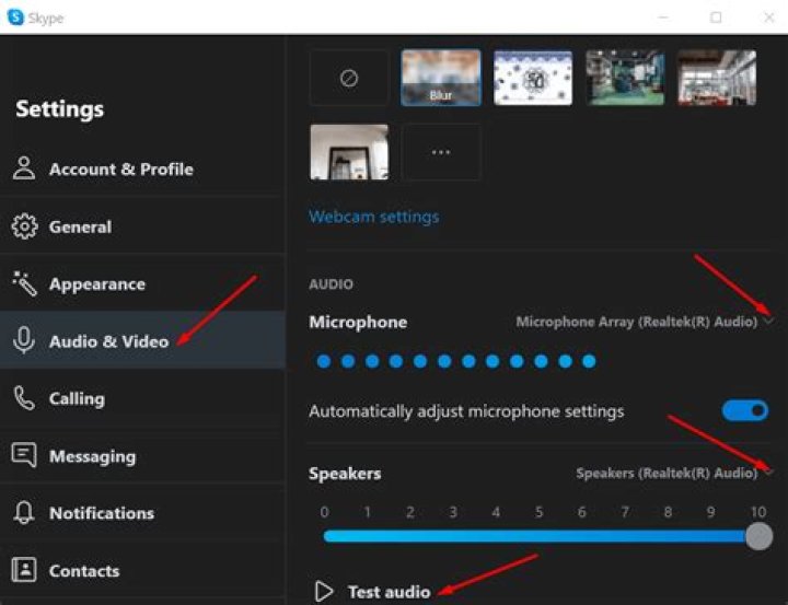 How do I enable sound on Skype?