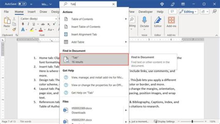 How do I find broken links in a Word document?