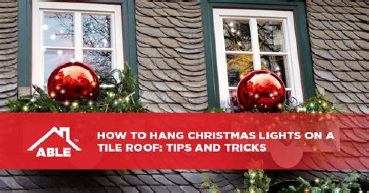 How do I put Christmas decorations on my roof?