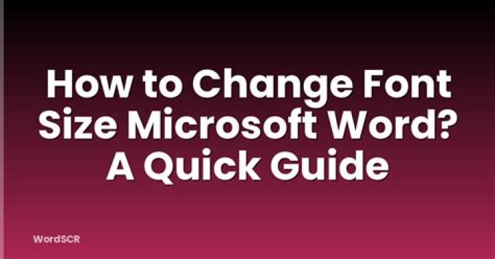 How do you change font font size and format?