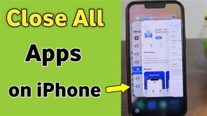 How do you close all apps on iPhone 6?
