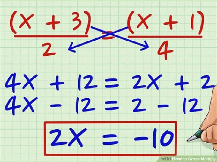 How do you cross multiply?