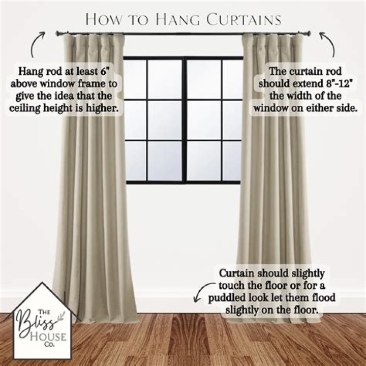 How do you hang curtains in a bay window UK?