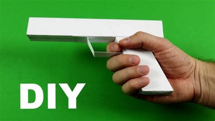 How do you make a paper folding gun?