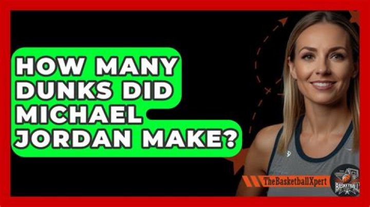 How many dunks did Michael Jordan?