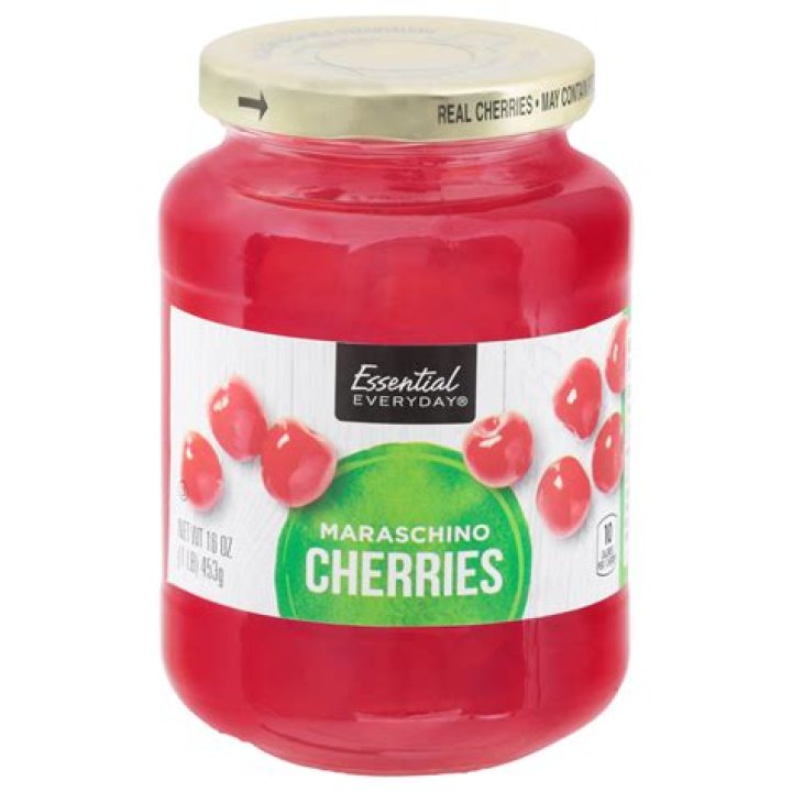 How many maraschino cherries are in a 10 oz jar?