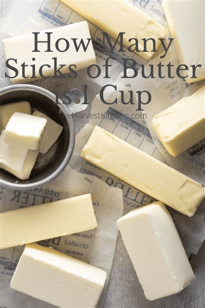 How many sticks of butter make a cup?