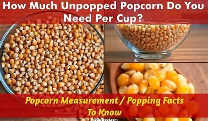 How much does 1 cup of popped corn weigh?