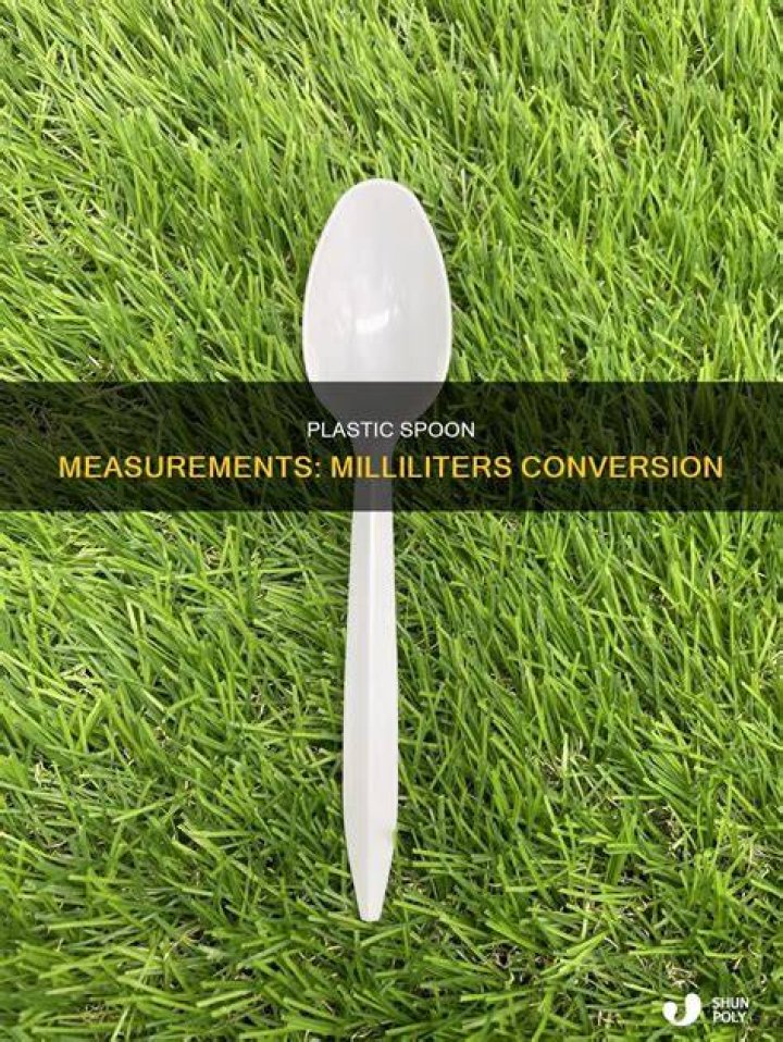 How much is in a plastic spoon?