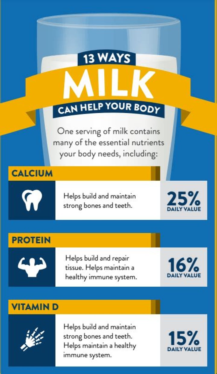How much protein does a cup of milk provide?