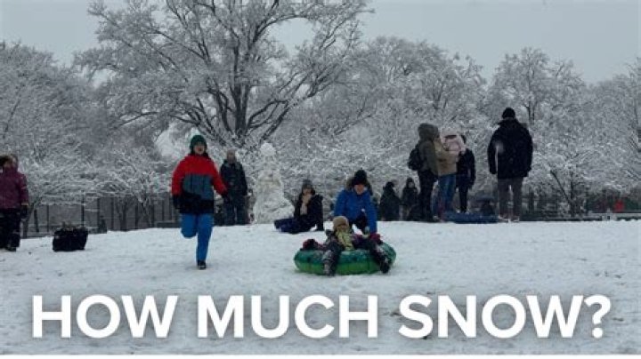How much snow did Akron get?