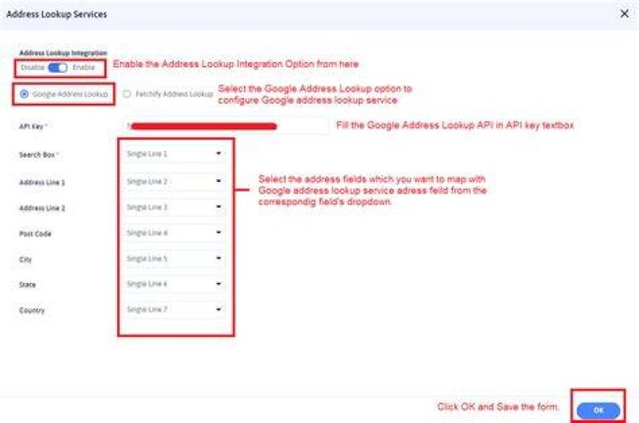 Is Google address lookup API free?