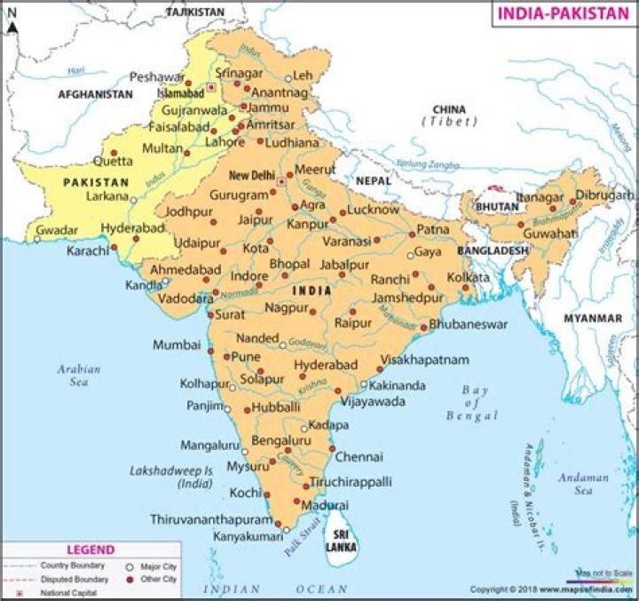 Is Gujarat in India or Pakistan?