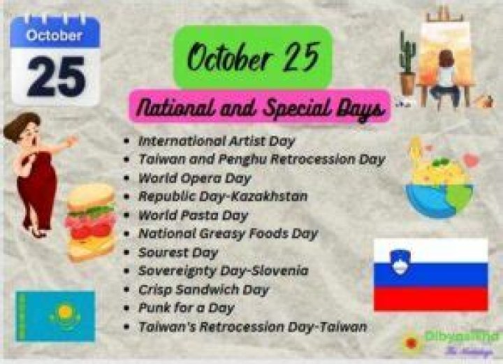 Is October 25th a special day?
