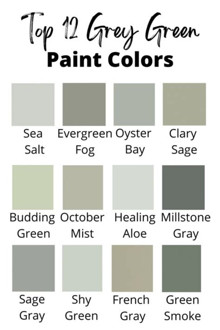 Is there a greenish GREY color?