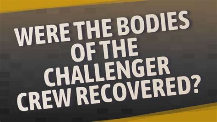 Were the bodies of the Challenger crew recovered intact?