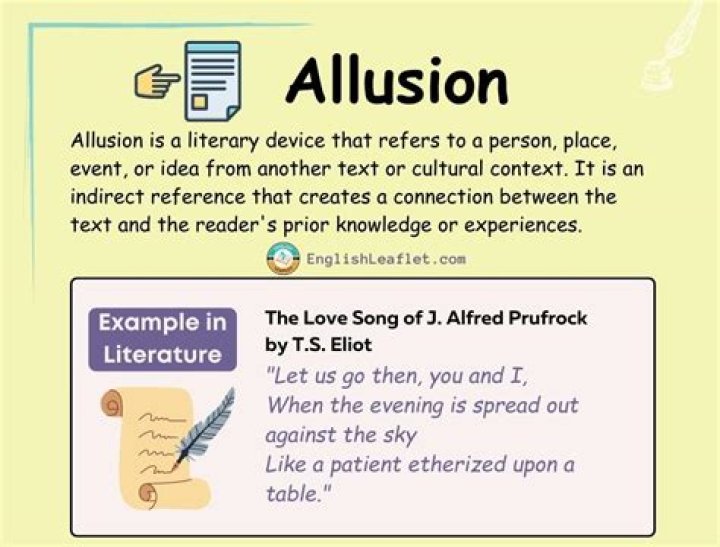 What are 3 examples of a allusion?