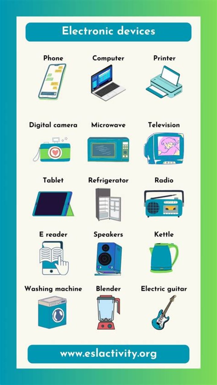What are electronic devices with examples?