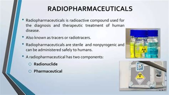 What are radiopharmaceuticals made of?