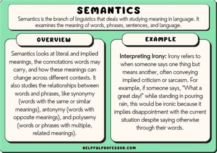 What are semantically related words?