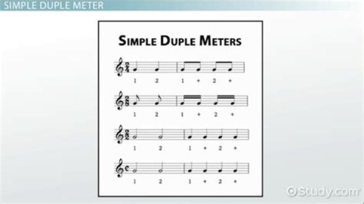 What does simple duple mean in music?