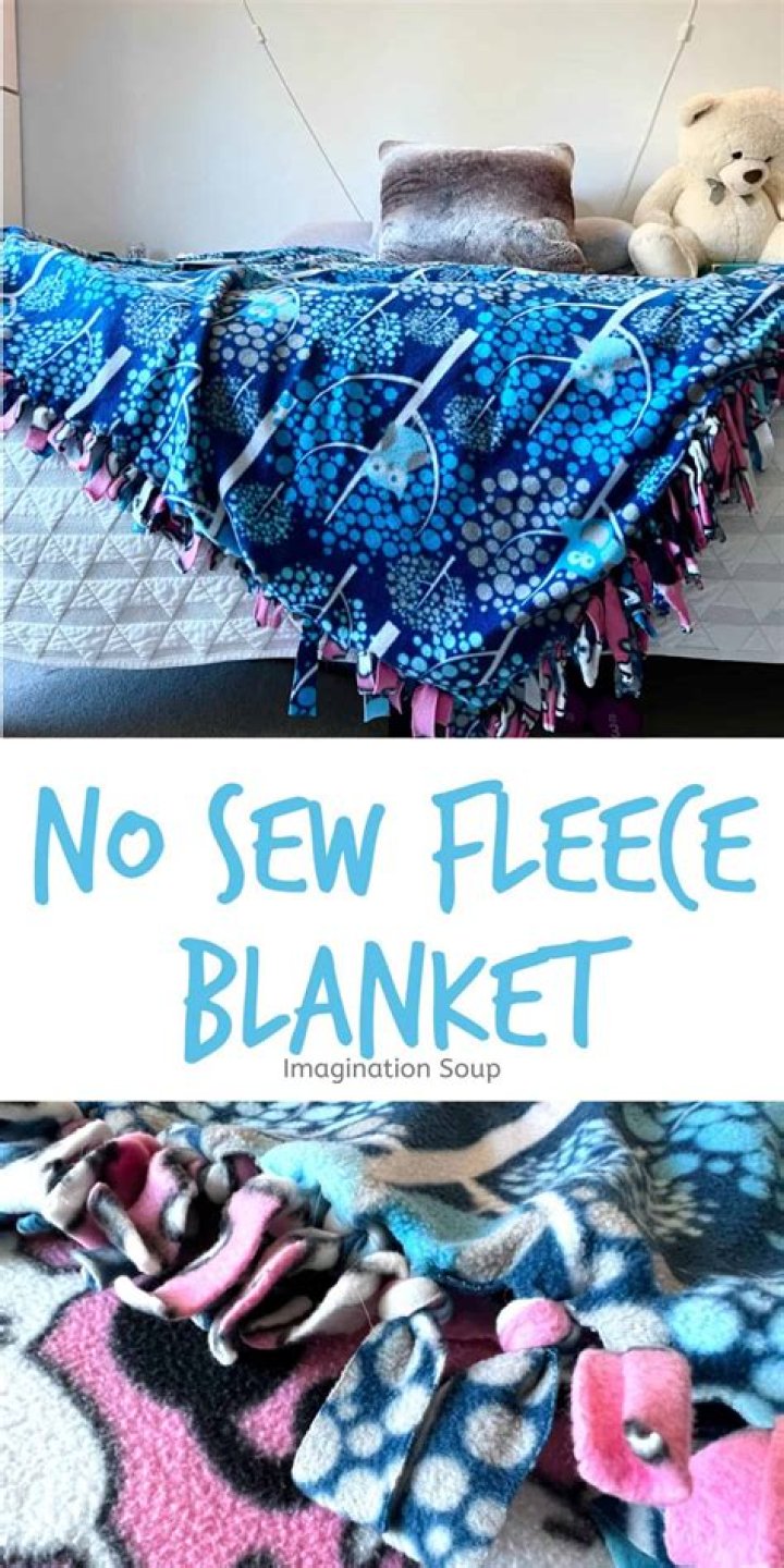 What fabric can you use for a no sew blanket?