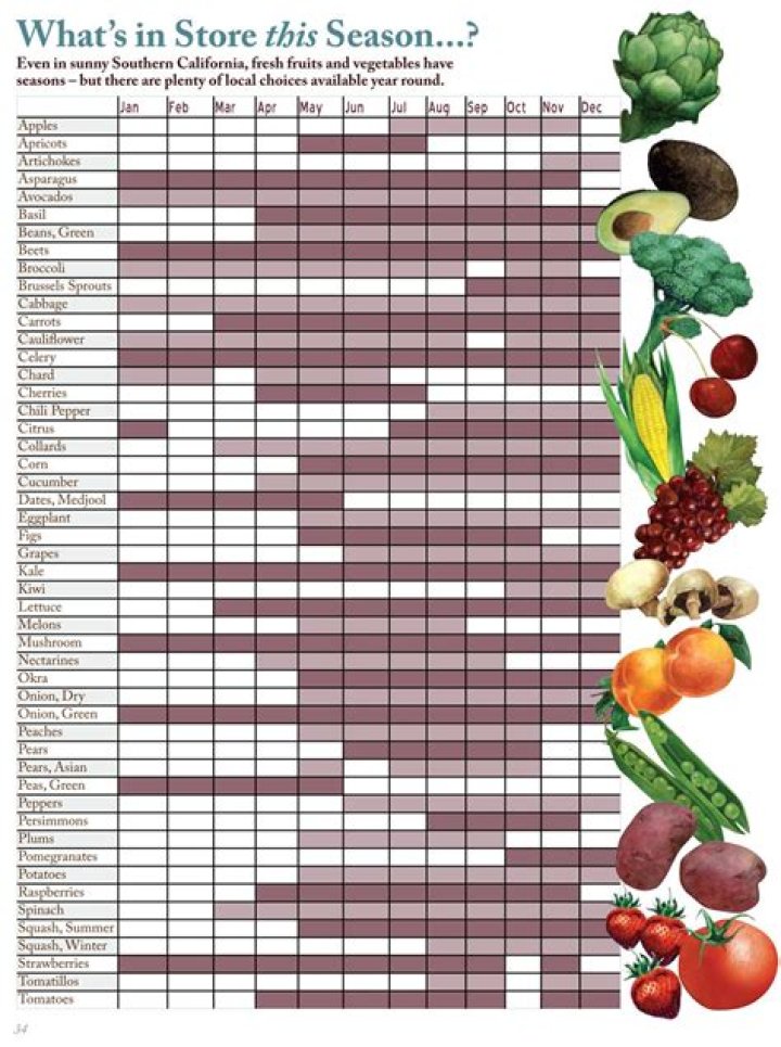 What fruits and vegetables are in season to grow right now?