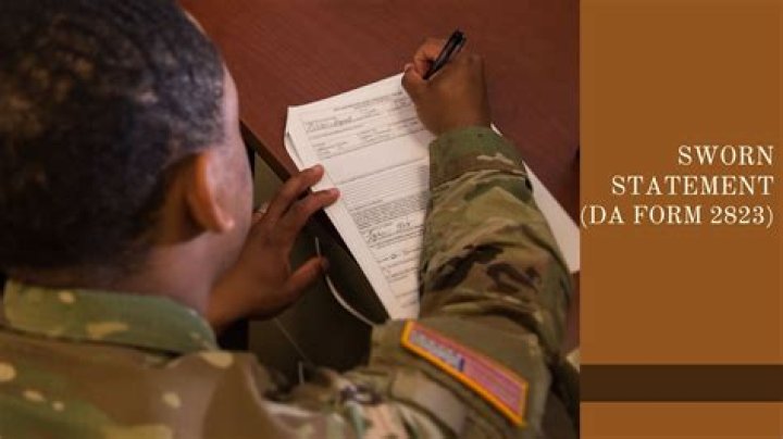 What is a DD Form 2823?