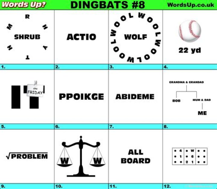 What is a dingbat quiz?