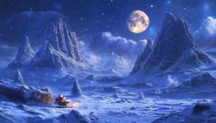 What is a full moon on Christmas called?