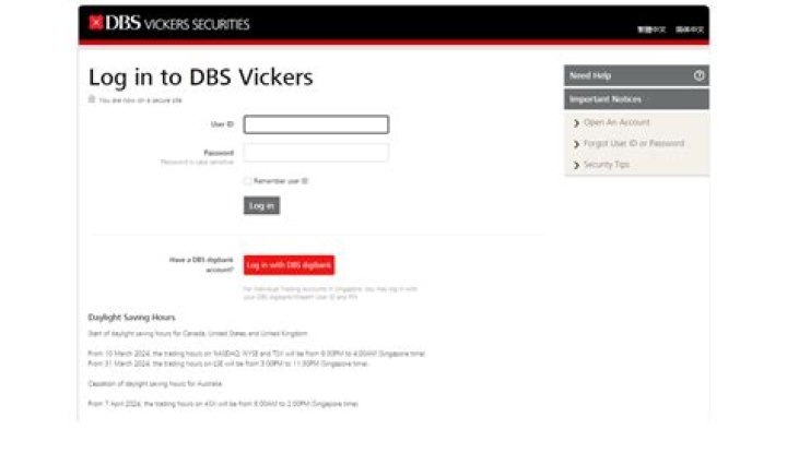 What is contra DBS Vickers?