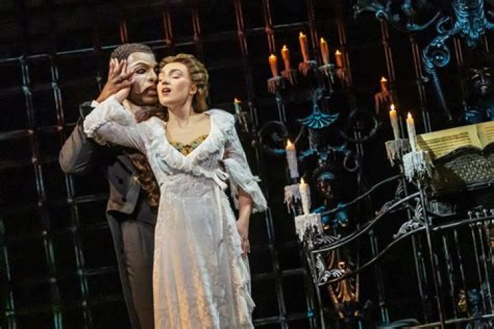 What is happening in the opening scene in Phantom of the Opera?