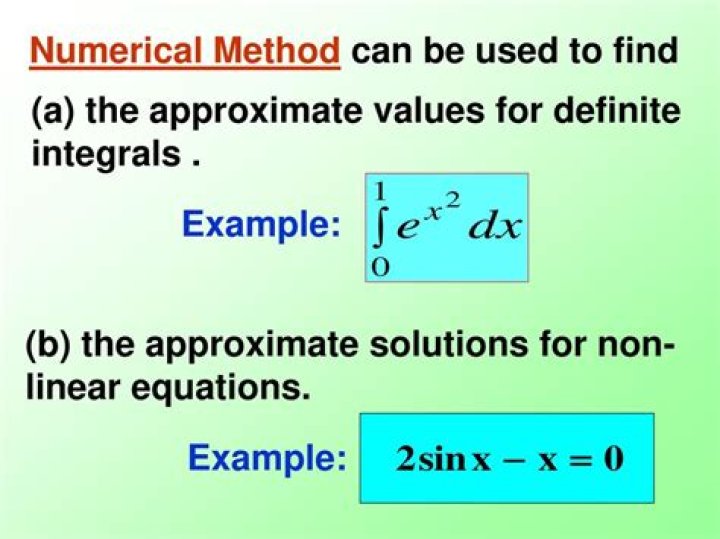 What is numerical differentiation method?