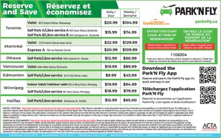 What is the AAA discount for Park N Fly?