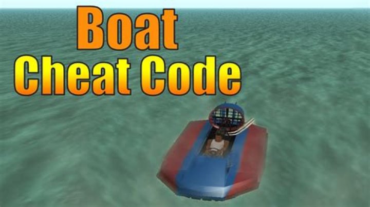What is the cheat code for boat in GTA San Andreas?