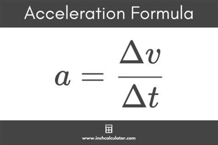 What is the formula for rate of acceleration?