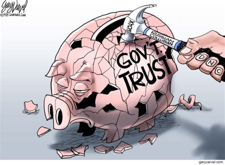 What were bad trusts in the political cartoon?