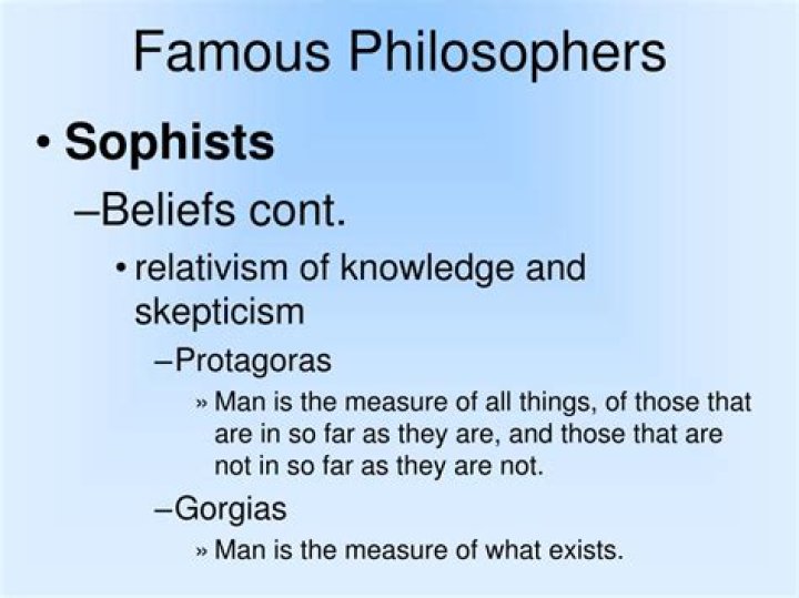 What were sophists beliefs?