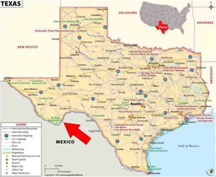 Where is the Big Bend area of Texas?