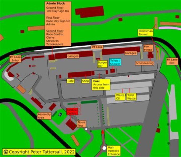 Where is the national paddock Silverstone?