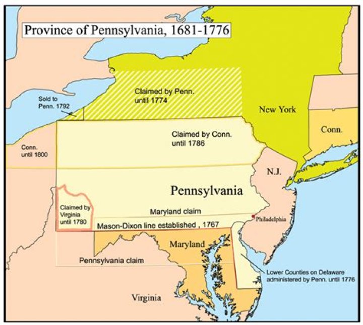 Who settled in Pennsylvania in the 1600s?