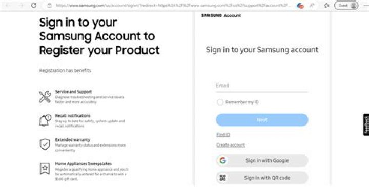 Why cant I log into my Samsung account on my smart TV?